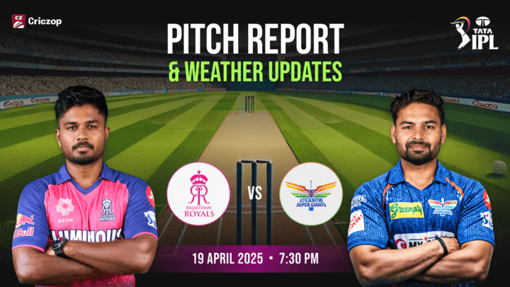 RR vs LSG IPL 2025 Pitch Report 