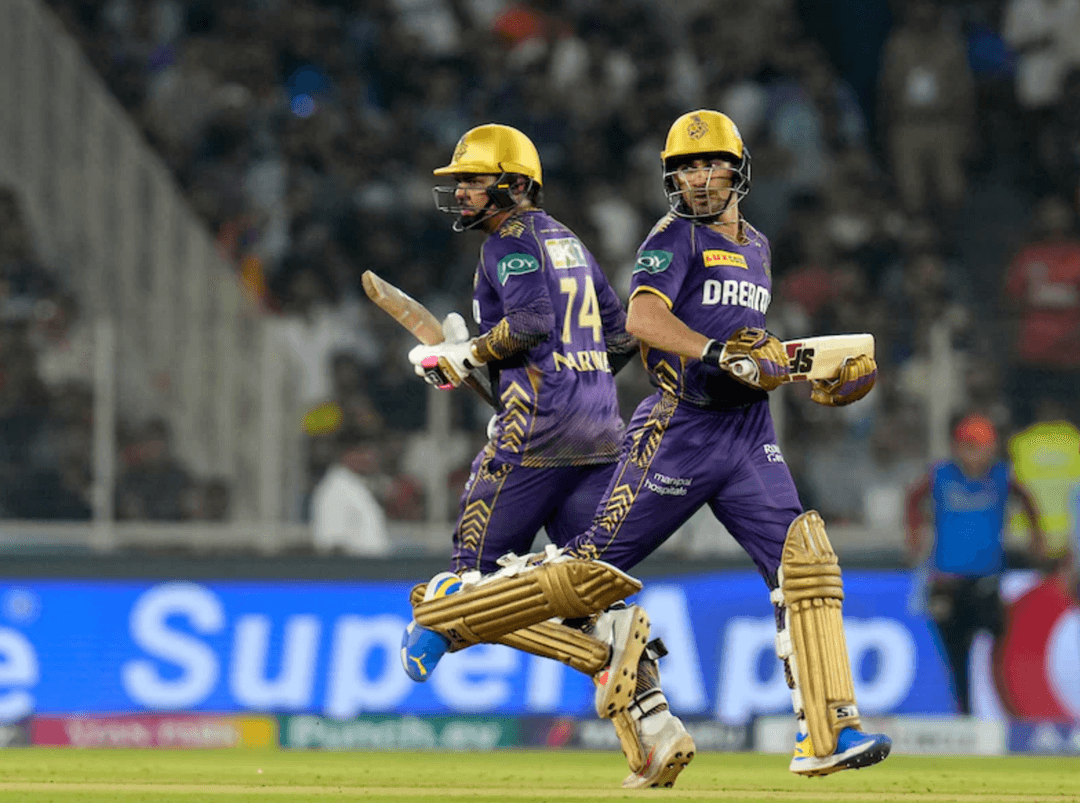 Narine-Gurbaz added 48 for the first wicket.